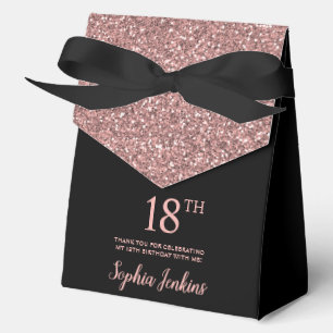 Ballotins Rose Gold Paillettes 18 ans Merci