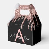 Ballotins Rose Gold - Rose Pâle et Noir Paillettes Monogramm (Verso)