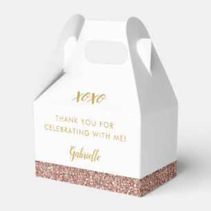 Ballotins Rose Gold Rose Parties scintillant Simple moderne