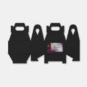 Ballotins Rose gothique, bougie et parchemin Saint Valentin (Déplié)