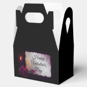 Ballotins Rose gothique, bougie et parchemin Saint Valentin (Ouvert)