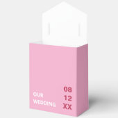 Ballotins Rose Magenta Moderne Mariage Favoriser Boîtes (Ouvrir)