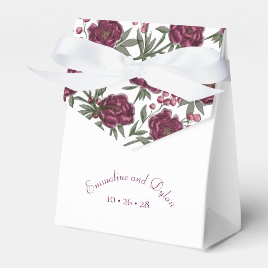 Ballotins Rose Mariage bordeaux (Verso)