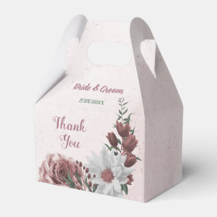 Ballotins rose mariage romantique rose, blanc et cannelle