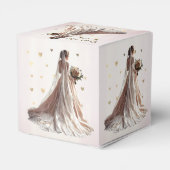 Ballotins Rose Mariée d'hiver Mariée Golden Shiny Heart Part (Arrière)