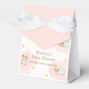 Ballotins Rose mignon mouton lune étoiles Baby shower fille