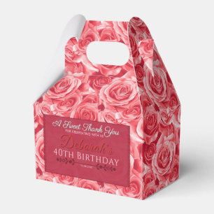 Ballotins Rose moderne Anniversaire Ballotin pour Adulte Ann