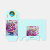 BALLOTINS ROSE MUSIQUE CLOS TURQUOISE BLEU GEM STONE MONOGRA (Déplié)