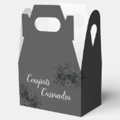 Ballotins Rose noir foncé gothique fête de graduation gris (Ouvert)