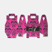 BALLOTINS ROSE, NOIR FUCHSIA, DOMMASQUE POURPULAIRE MONOGRAM (Déplié)