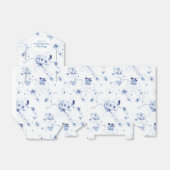 Ballotins Rose Oiseau Bleu Chinoiserie Florale (Déplié)