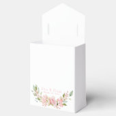 Ballotins Rose or Aquarelle Fleurs Mariage Merci (Ouvert)