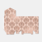 Ballotins Rose Or Blush rose moderne Glam Damask (Déplié)