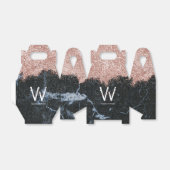 Ballotins Rose or rose noir marbre Parties scintillant pouss (Déplié)