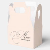 Ballotins Rose Pâle Merci Beaucoup Calligraphie Élégante (Ouvert)