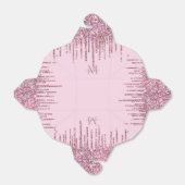 Ballotins Rose Parties scintillant Lecteurs Monogramme Perso (Déplié)