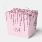 Ballotins Rose Parties scintillant Lecteurs Monogramme Perso (Arrière)