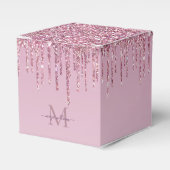 Ballotins Rose Parties scintillant Lecteurs Monogramme Perso (Verso)