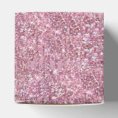 Ballotins Rose Parties scintillant Lecteurs Monogramme Perso (Haut)