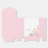 Ballotins Rose Poppin Champagne Bouteilles Baby shower (Déplié)