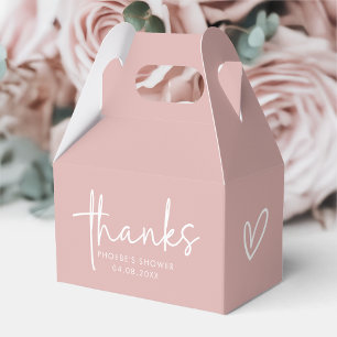 Ballotins Rose Poussiéreuse Minimaliste Écriture Cadeau de M