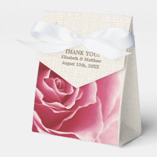 Ballotins Rose romantique Burlap Mariage Texture