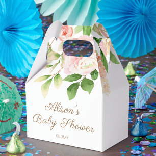 Ballotins Rose rose élégant floral fille Baby Shower