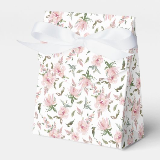 Ballotins Rose Rose Floral Blanc Bow Personnalisé Mariage (Verso)