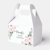 Ballotins Rose rose floral vert Eucalyptus 100e anniversaire (Arrière)