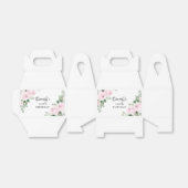 Ballotins Rose rose floral vert Eucalyptus 100e anniversaire (Déplié)