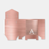 Ballotins Rose Rose Or Moderne Monogramme élégant (Déplié)