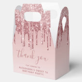 Ballotins Rose Rose Parties scintillant Or & Monogramme étin (Ouvert)