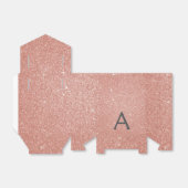 Ballotins Rose Rose Parties scintillant Or & Monogramme étin (Déplié)