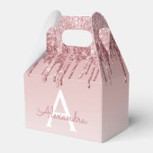 Ballotins Rose Rose Parties scintillant Or & Monogramme étin (Verso)