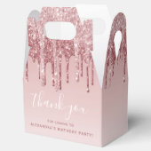 Ballotins Rose Rose Parties scintillant Or & Monogramme étin (Ouvert)