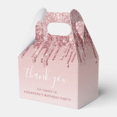 Ballotins Rose Rose Parties scintillant Or & Monogramme étin (Verso)