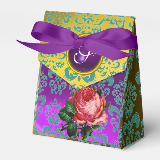 BALLOTINS ROSE ROSE ROSE, DOMMASQUE TURQUOISE JAUNE, MONOGRA (Verso)