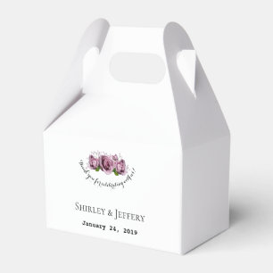 Ballotins Rose Roses Blanc Arrière - plan Mariage Favor Box