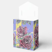 Ballotins Rose rouge Aquarelle Art Party Purple Fleur Jaune (Ouvert)