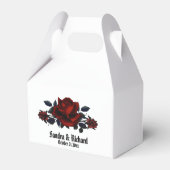 Ballotins Rose rouge gothique Mariage blanc personnel (Arrière)