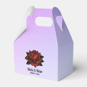 Ballotins Rose rouge gothique Mariage personnalisé violet