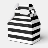 Ballotins Rose rouge sur Black White Stripe Party Favoriser (Arrière)