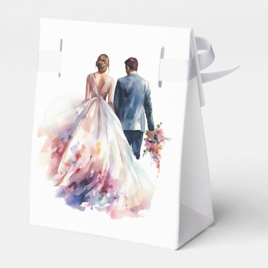 Ballotins Rose rustique Boho Floral Mariage (Arrière)