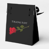 Ballotins Rose sanglant Élégant Mariage gothique noir (Arrière)