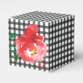 Ballotins Rose sur Gingham noir et blanc 2" (Verso)