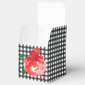 Ballotins Rose sur Gingham Noir et Blanc 2" (Ouvert)