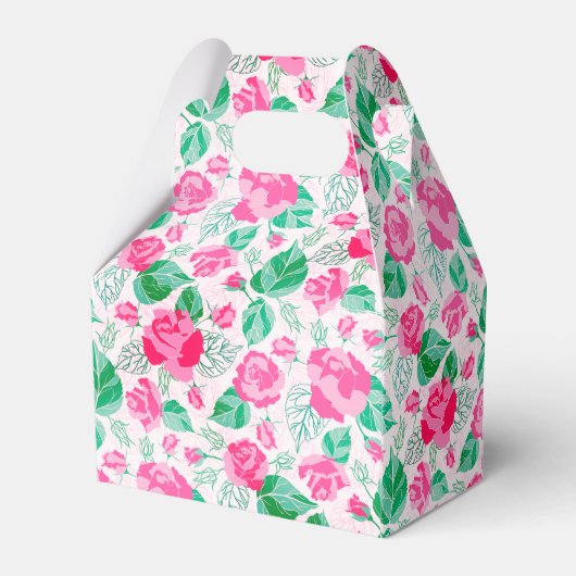 Ballotins Rose Vert Rose Pétales Fleurs Jardin Mariage (Arrière)