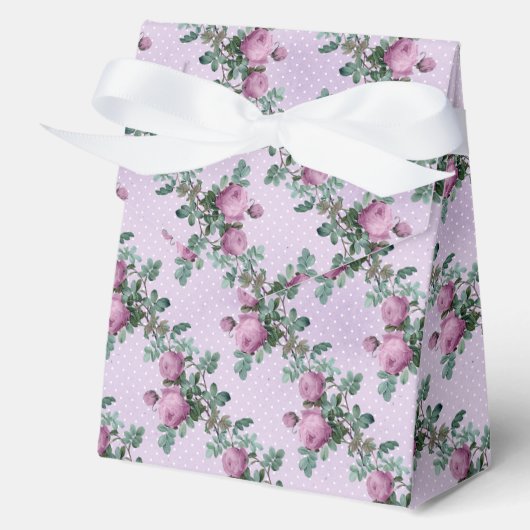 Ballotins Rose violet blanc Polka Point style Vintage (Recto)