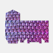 Ballotins Rose violet carreau bleu, pierre violette (Déplié)