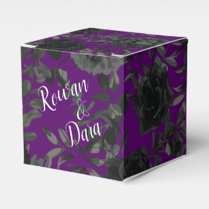 Ballotins Rose violet et noir gothique mariage boîte de préf